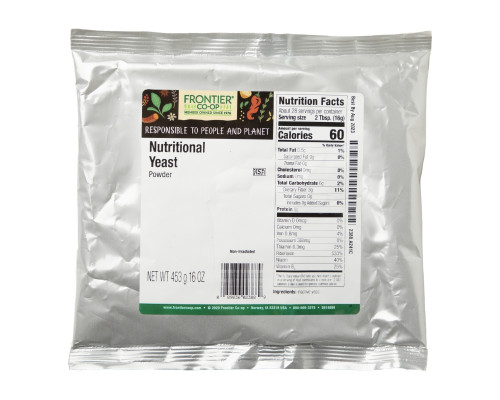 Frontier Natural Products, Порошкообразные пищевые дрожжи, 16 унций (453 г) Frontier Natural Products, Порошкообразные пищевые дрожжи, 16 унций (453 г)