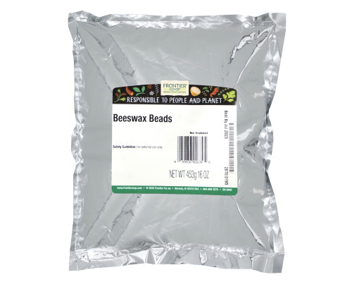 Frontier Natural Products, Белый пчелиный воск в шариках, 16 унций (453 г) Frontier Natural Products, Белый пчелиный воск в шариках, 16 унций (453 г)