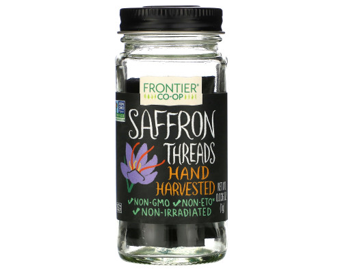 Frontier Natural Products, Нити шафрана, 0.036 унций (1 г) Frontier Natural Products, Нити шафрана, 0.036 унций (1 г)
