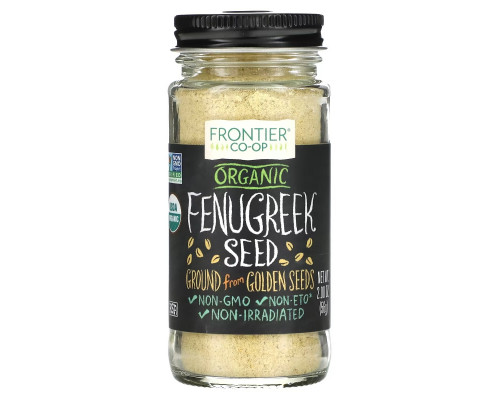 Frontier Co-op, Organic Fenugreek Seed, Ground, 2 oz (56 g) Frontier Co-op, Organic Fenugreek Seed, Ground, 2 oz (56 g)