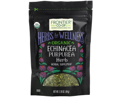 Frontier Co-op, Organic Echinacea Purpurea Herb, 2.26 oz (64 g) Frontier Co-op, Organic Echinacea Purpurea Herb, 2.26 oz (64 g)