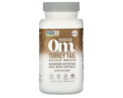 Organic Mushroom Nutrition, Траметес разноцветный, 667 мг, 90 вегетарианских капсул Organic Mushroom Nutrition, Траметес разноцветный, 667 мг, 90 вегетарианских капсул