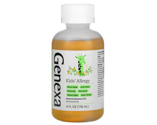 Genexa, Kid's Allergy, Organic Agave Syrup , 4 fl oz (118 ml) Genexa, Kid's Allergy, Organic Agave Syrup , 4 fl oz (118 ml)