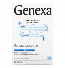 Genexa, Lax-Aid, Organic Senna Laxative,  50 Tablets