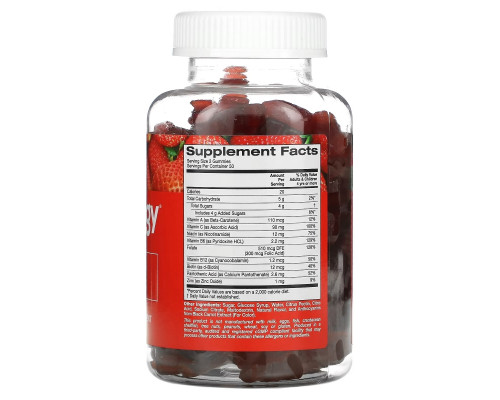 Gummiology, Adult B Complex Gummies, Natural Strawberry Flavor, 100 Vegetarian Gummies Gummiology, Adult B Complex Gummies, Natural Strawberry Flavor, 100 Vegetarian Gummies