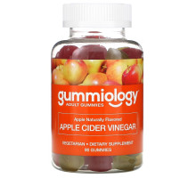 Gummiology, Adult Apple Cider Vinegar Gummies, Natural Apple Flavor, 100 Vegetarian Gummies