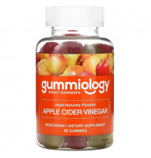 Gummiology, Adult Apple Cider Vinegar Gummies, Natural Apple Flavor, 100 Vegetarian Gummies