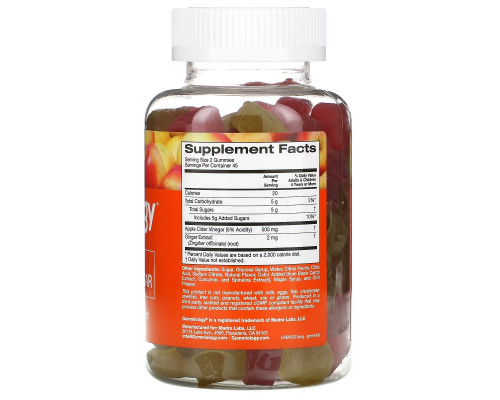 Gummiology, Adult Apple Cider Vinegar Gummies, Natural Apple Flavor, 100 Vegetarian Gummies Gummiology, Adult Apple Cider Vinegar Gummies, Natural Apple Flavor, 100 Vegetarian Gummies