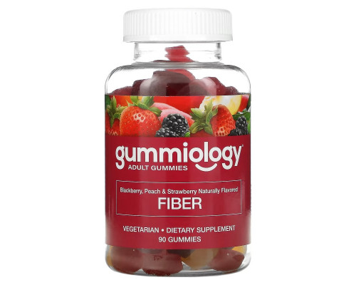 Gummiology, Adult Fiber Gummies, Natural Peach, Strawberry, & Blackberry Flavors, 100 Vegetarian Gummies Gummiology, Adult Fiber Gummies, Natural Peach, Strawberry, & Blackberry Flavors, 100 Vegetarian Gummies