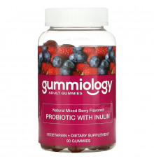 Gummiology, Probiotic with Inulin Gummies, Mixed Berry, 90 Vegetarian Gummies