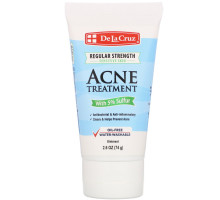 De La Cruz, Ointment, Acne Treatment with 5% Sulfur, Regular Strength, 2.6 oz (74 g)
