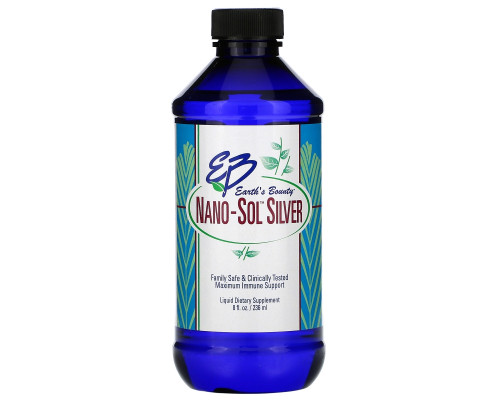 Earth's Bounty, Nano- Sol Silver, 8 fl oz (236 ml) Earth's Bounty, Nano- Sol Silver, 8 fl oz (236 ml)