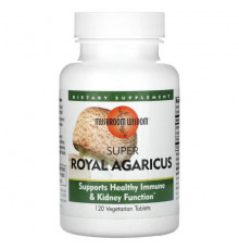 Грибы Mushroom Wisdom, Super Royal Agaricus, 120 вегетарианских таблеток