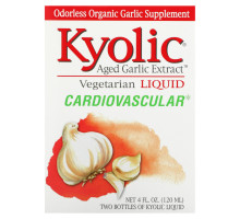 Kyolic, Выдержанный экстракт чеснока, для сердечно-сосудистой системы, жидкий, 2 бутылочки по 2 жидких унции (60 мл)