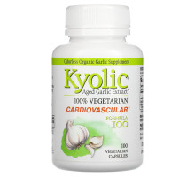 Kyolic, Экстракт выдержанного чеснока для сердечно-сосудистой системы, Формула 100, 100 капсул