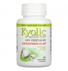 Kyolic, Экстракт выдержанного чеснока для сердечно-сосудистой системы, Формула 100, 100 капсул