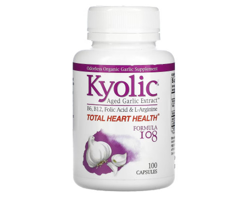 Kyolic, Aged Garlic Extract, Formula 108, 100 Capsules Kyolic, Aged Garlic Extract, Formula 108, 100 Capsules