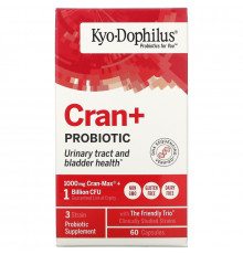 Kyolic, Kyo-Dophilus, пробиотики, с экстрактом клюквы, 60 капсул