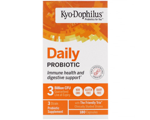 Kyolic, Пробиотик «Кио-Дофилус», 180 капсул Kyolic, Пробиотик «Кио-Дофилус», 180 капсул