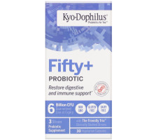 Kyolic, Kyo-Dophilus, Fifty + Probiotic, 6 Billion CFU, 30 Vegetarian Capsules