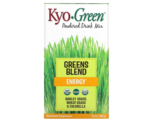 Kyolic, Kyo-Green Powdered Drink Mix, Energy, 5.3 oz (150 g) Kyolic, Kyo-Green Powdered Drink Mix, Energy, 5.3 oz (150 g)