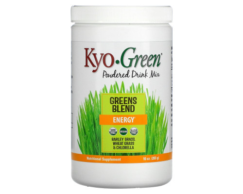 Kyolic, Kyo-Green, сухая смесь для напитка, 10 унций (283 г) Kyolic, Kyo-Green, сухая смесь для напитка, 10 унций (283 г)