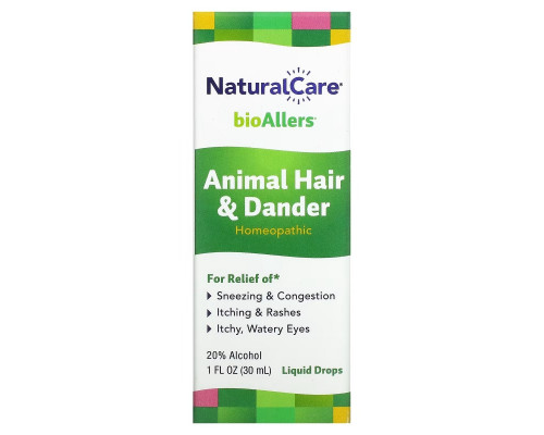 NaturalCare, BioAllers, Animal Hair & Dander, 1 fl oz (30 ml) NaturalCare, BioAllers, Animal Hair & Dander, 1 fl oz (30 ml)