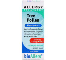 NatraBio BioAllers Tree Pollen Средство от Аллергии 1 жидкая унция (30 мл)