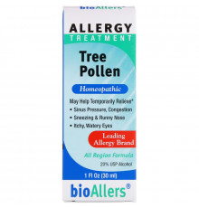 NatraBio BioAllers Tree Pollen Средство от Аллергии 1 жидкая унция (30 мл)