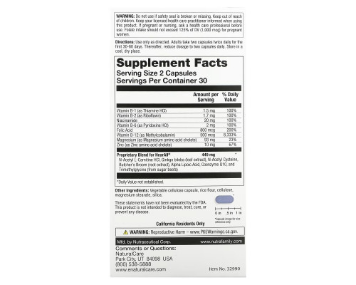 NaturalCare, HearAll, Healthy Hearing Support Formula, 60 Capsules NaturalCare, HearAll, Healthy Hearing Support Formula, 60 Capsules