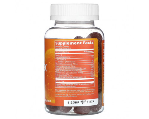 Витамины группы B MRM Nutrition, B-Complex с витамином C, жевательные мармеладки, клубника, 60 жевательных таблеток Витамины группы B MRM Nutrition, B-Complex с витамином C, жевательные мармеладки, клубника, 60 жевательных таблеток