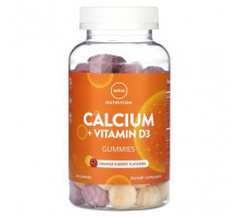 Кальций MRM Nutrition, Жевательные таблетки с кальцием и витамином D3, с апельсином и ягодами, 60 жевательных таблеток