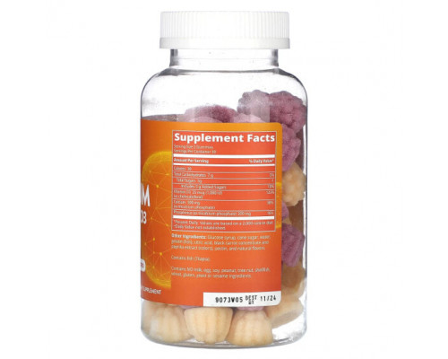 Кальций MRM Nutrition, Жевательные таблетки с кальцием и витамином D3, с апельсином и ягодами, 60 жевательных таблеток Кальций MRM Nutrition, Жевательные таблетки с кальцием и витамином D3, с апельсином и ягодами, 60 жевательных таблеток