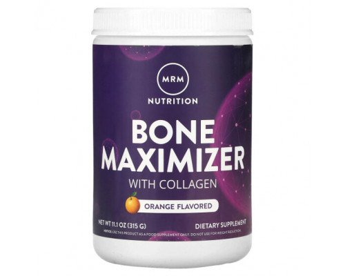 Для мышц и суставов MRM Nutrition, Bone Maximizer с коллагеном, апельсин, 315 г (11,1 унции) Для мышц и суставов MRM Nutrition, Bone Maximizer с коллагеном, апельсин, 315 г (11,1 унции)