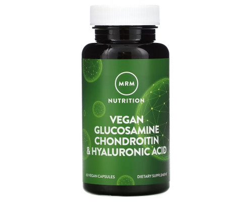 MRM Nutrition, Vegan Glucosamine Chondroitin & Hyaluronic Acid, 60 Vegan Capsules MRM Nutrition, Vegan Glucosamine Chondroitin & Hyaluronic Acid, 60 Vegan Capsules