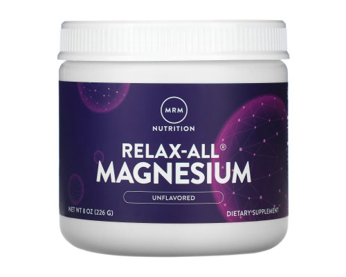 MRM, Relax-All Magnesium, Unflavored, 8 oz (226 g) MRM, Relax-All Magnesium, Unflavored, 8 oz (226 g)