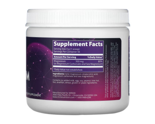 MRM, Relax-All Magnesium, Unflavored, 8 oz (226 g) MRM, Relax-All Magnesium, Unflavored, 8 oz (226 g)