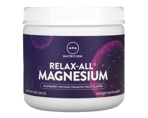 MRM, Relax-All Magnesium, Raspberry Infused Dragon Fruit, 8 oz (226 g) MRM, Relax-All Magnesium, Raspberry Infused Dragon Fruit, 8 oz (226 g)