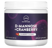 MRM Nutrition, D-Mannose + Cranberry, Cranberry, 7.05 oz (200 g)