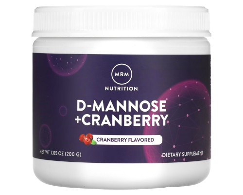 MRM Nutrition, D-Mannose + Cranberry, Cranberry, 7.05 oz (200 g)