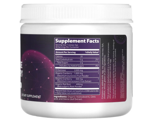 MRM Nutrition, D-Mannose + Cranberry, Cranberry, 7.05 oz (200 g)