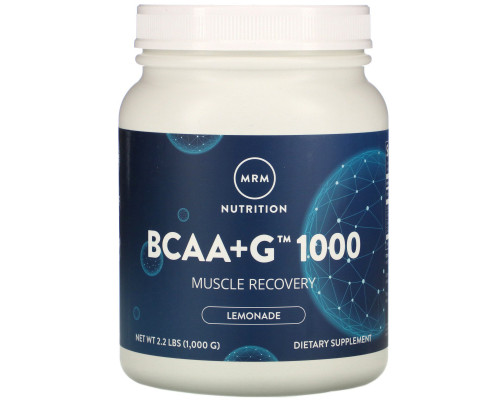 MRM, BCAA + G 1000, со вкусом лимонада, 2,2 фунта (1000 г) MRM, BCAA + G 1000, со вкусом лимонада, 2,2 фунта (1000 г)