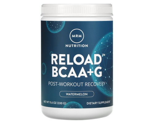 MRM BCAA + G Reload восстановление после тренировки арбуз 116 унций (330 г) MRM BCAA + G Reload восстановление после тренировки арбуз 116 унций (330 г)