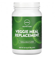 Для похудения и контроля веса MRM Nutrition, Растительный заменитель питания, ваниль и бобы, 3 фунта (1361 г)
