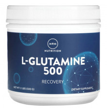 L-карнитин и L-глютамин MRM Nutrition, L-глютамин 500 г (1,1 фунта)