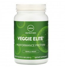 MRM, Smooth Veggie Elite, мощный протеин, ванильные бобы, 1,020 г