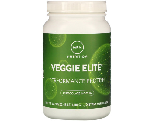 MRM, Veggie Elite, Performance Protein, шоколадный мокко, 39.2 унц. (1,110 г)