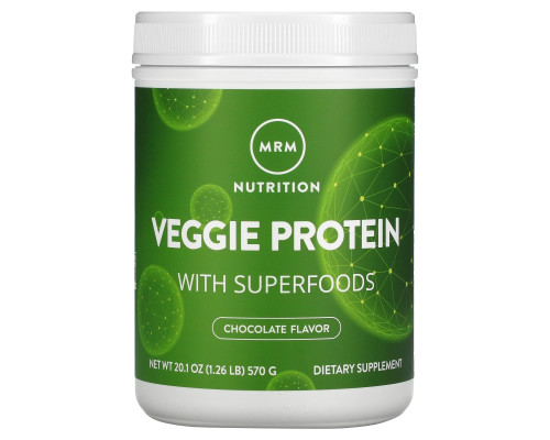 MRM, 100% All Natural Veggie Protein with Superfoods, Chocolate, 20.1 oz (570 g) MRM, 100% All Natural Veggie Protein with Superfoods, Chocolate, 20.1 oz (570 g)