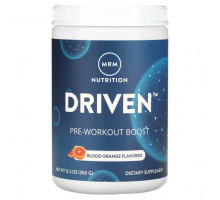 Аминокислоты MRM Nutrition, DRIVEN, предтренировочная добавка, красный апельсин, 350 г (12,3 унции)