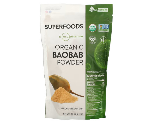 MRM Organic Baobab Powder 8.5 oz (240 g) MRM Organic Baobab Powder 8.5 oz (240 g)